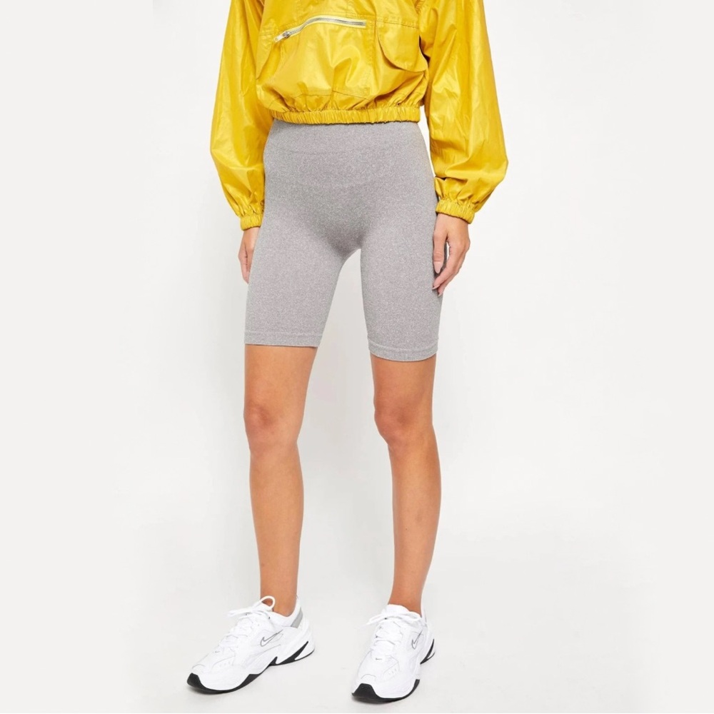 Free People Bike Shorts in Heather Grey